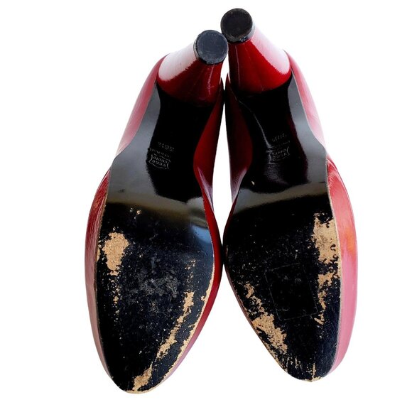 Pierre Hardy Red Patent Leather Platform Pumps Size 38.5 / US 8 - Picture 4 of 11